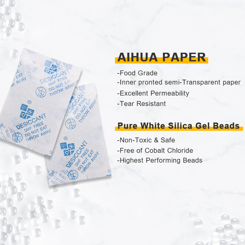 Silica Gel Desiccant Premium Pure and Safe Silica Gel Packets Desiccant Dehumidifiers, Silica Gel Packs (Food Safe) Moisture Absorbers, Desiccant Packets